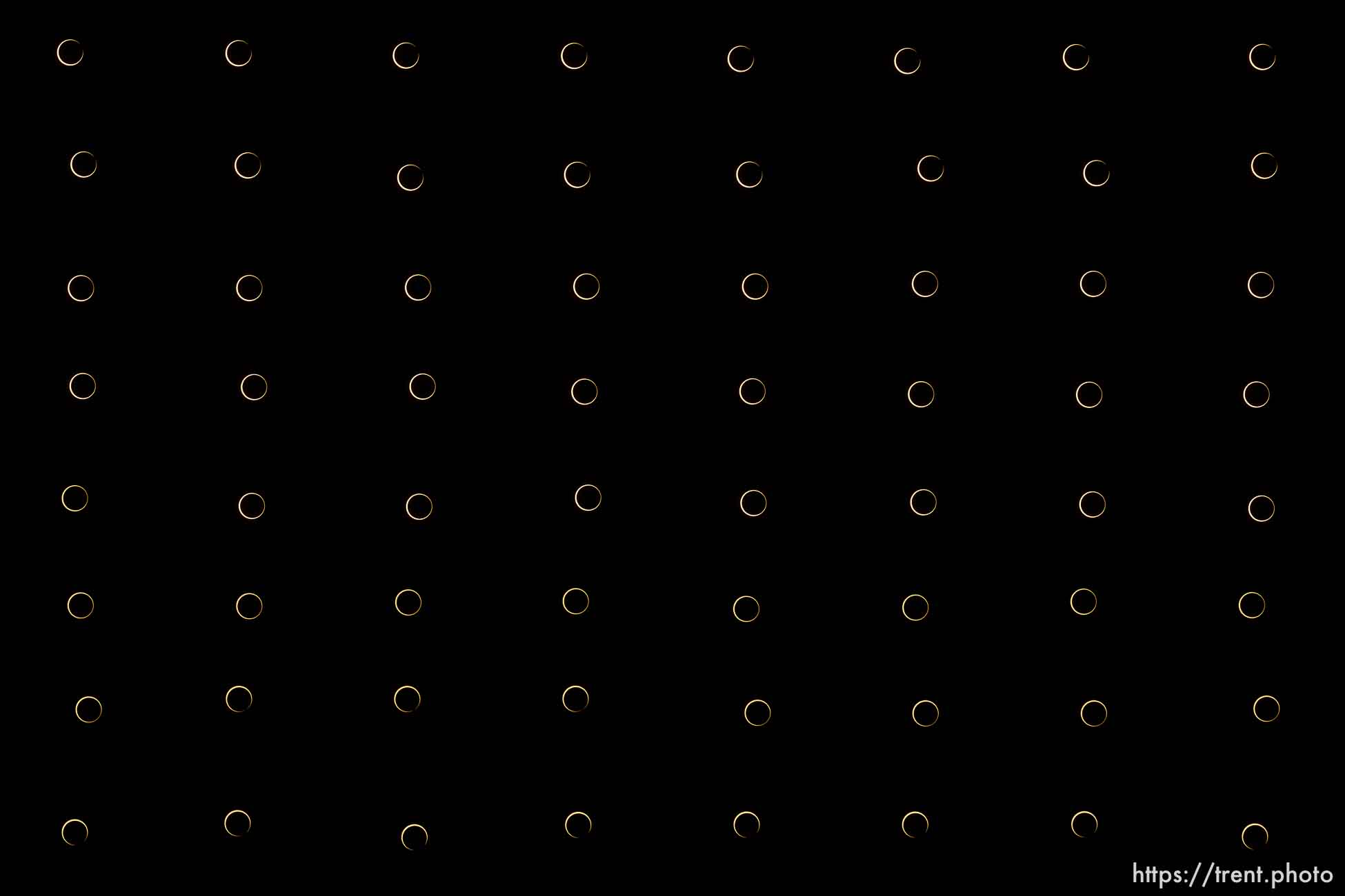 The annular solar eclipse as seen in Tooele County north of Ibapah on Saturday, Oct. 14, 2023.