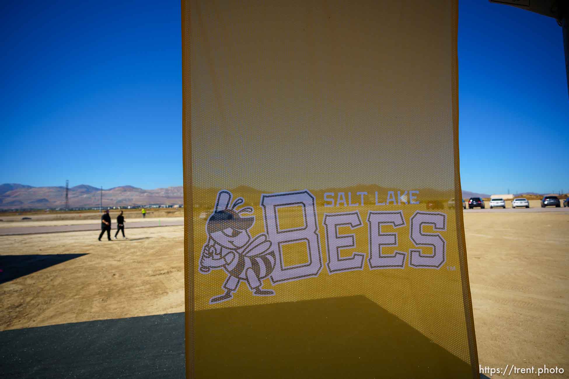 (Trent Nelson  |  The Salt Lake Tribune) The groundbreaking for the new Salt Lake Bees ballpark and Phase 1 of Downtown Daybreak in South Jordan on Thursday, Oct. 19, 2023.