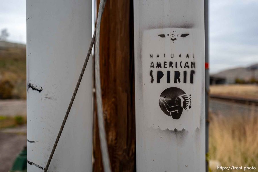 natural american spirit stencil, Monday November 6, 2023.
