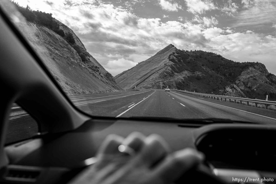 driving through Spanish Fork Canyon, Tuesday November 7, 2023.