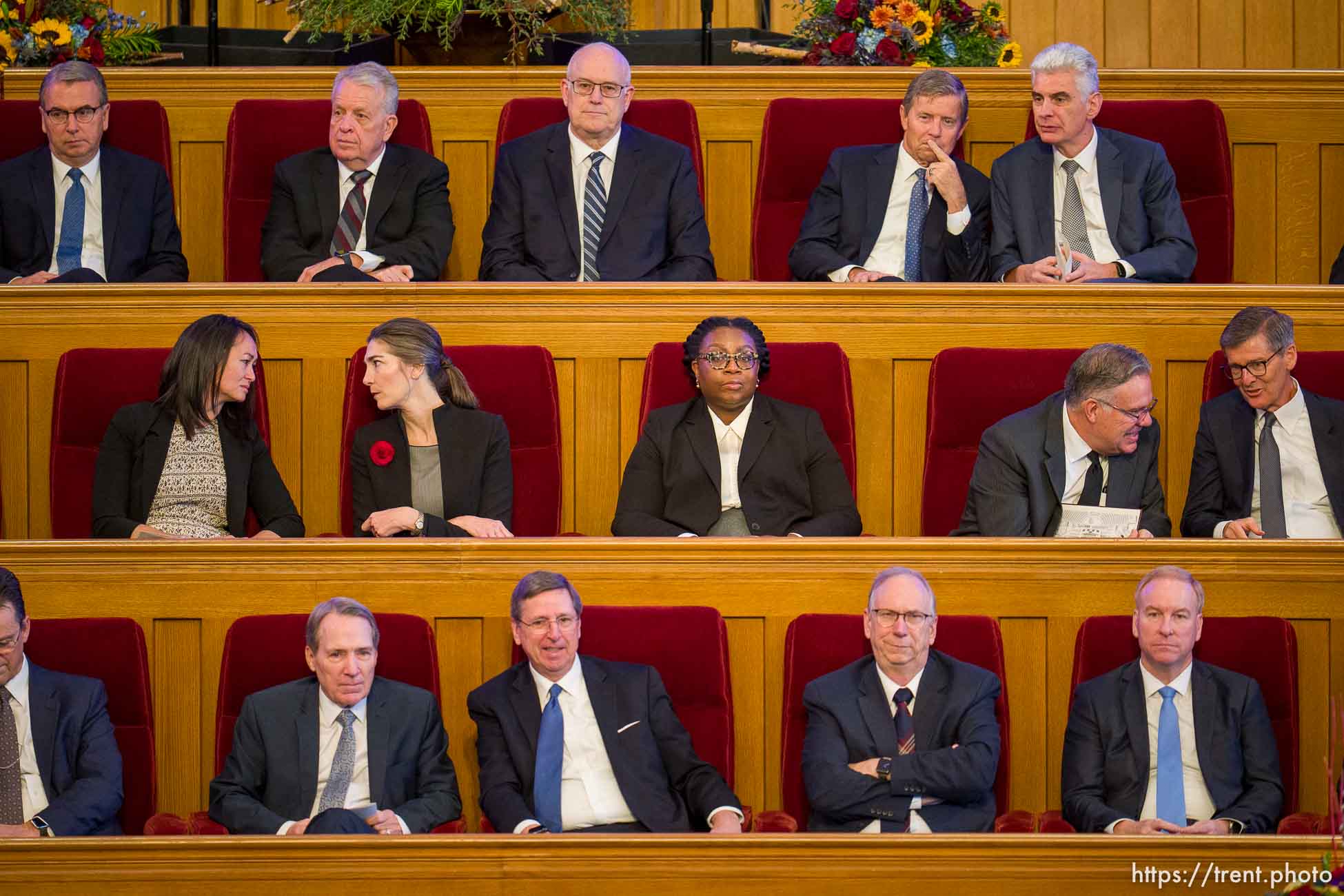 (Trent Nelson  |  The Salt Lake Tribune) 
at the funeral for M. Russell Ballard, longtime Latter-day Saint apostle, at the Tabernacle in Salt Lake City on Friday, Nov. 17, 2023.