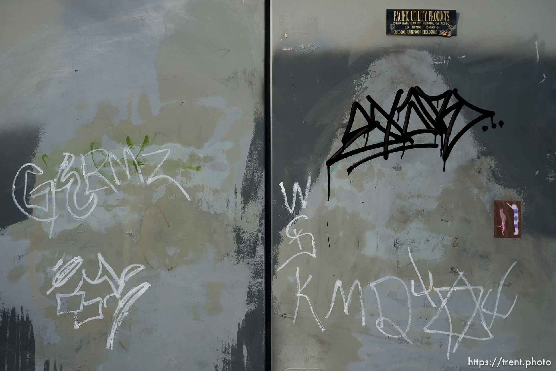 graffiti in Salt Lake City on Tuesday, Dec. 12, 2023.
