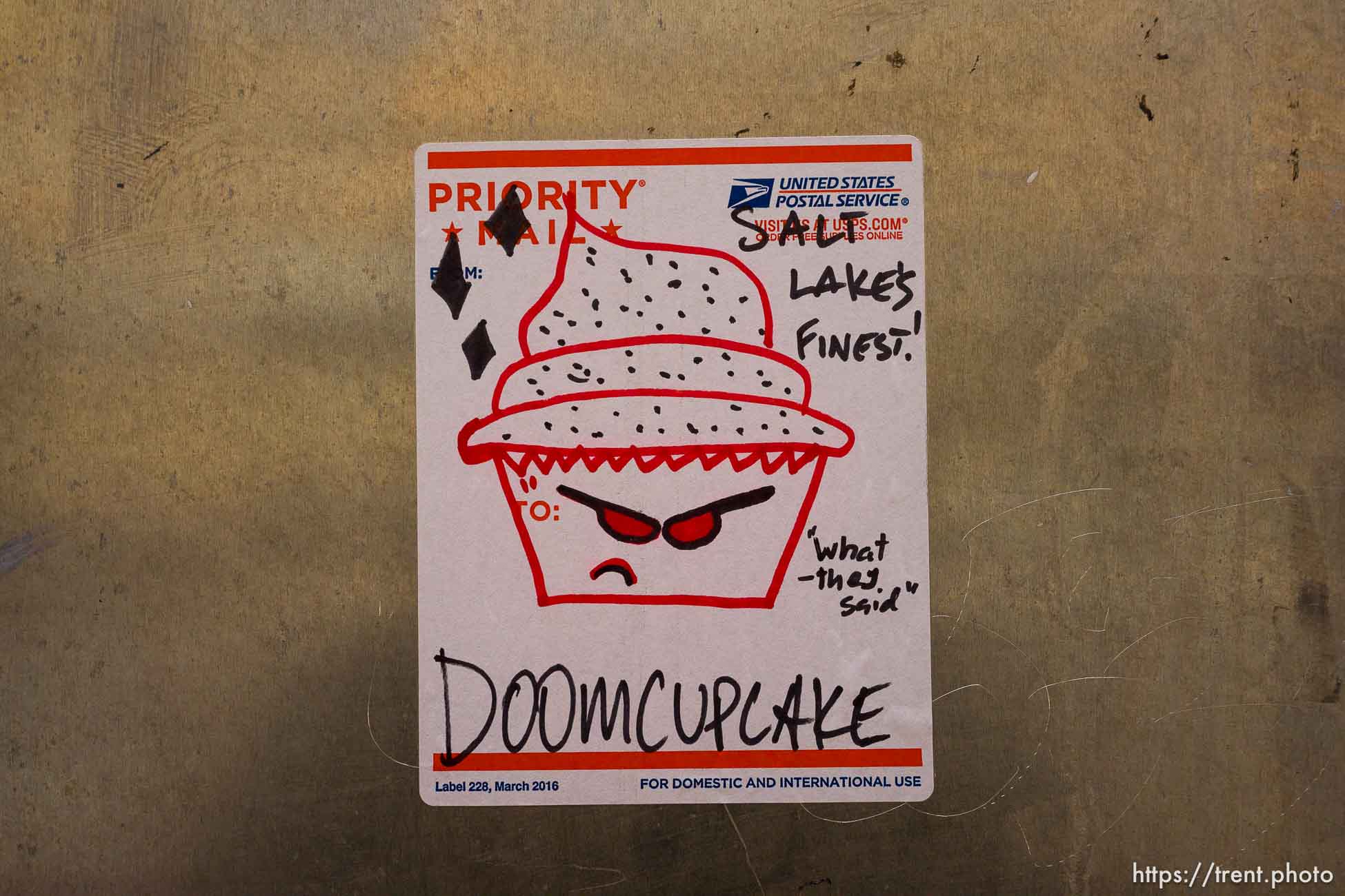 salt lake's finest doom cupcake
in Salt Lake City on Tuesday, Dec. 12, 2023.