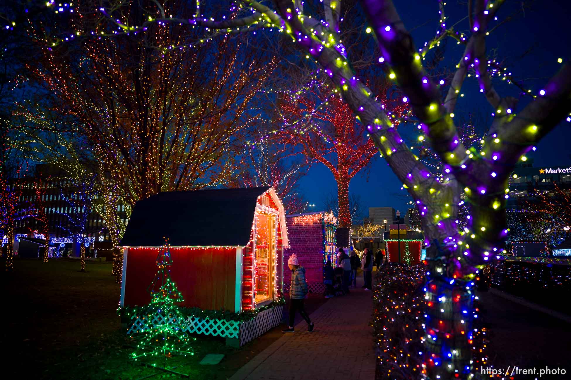 (Trent Nelson  |  The Salt Lake Tribune) The Ogden Christmas Village on Thursday, Dec. 14, 2023.