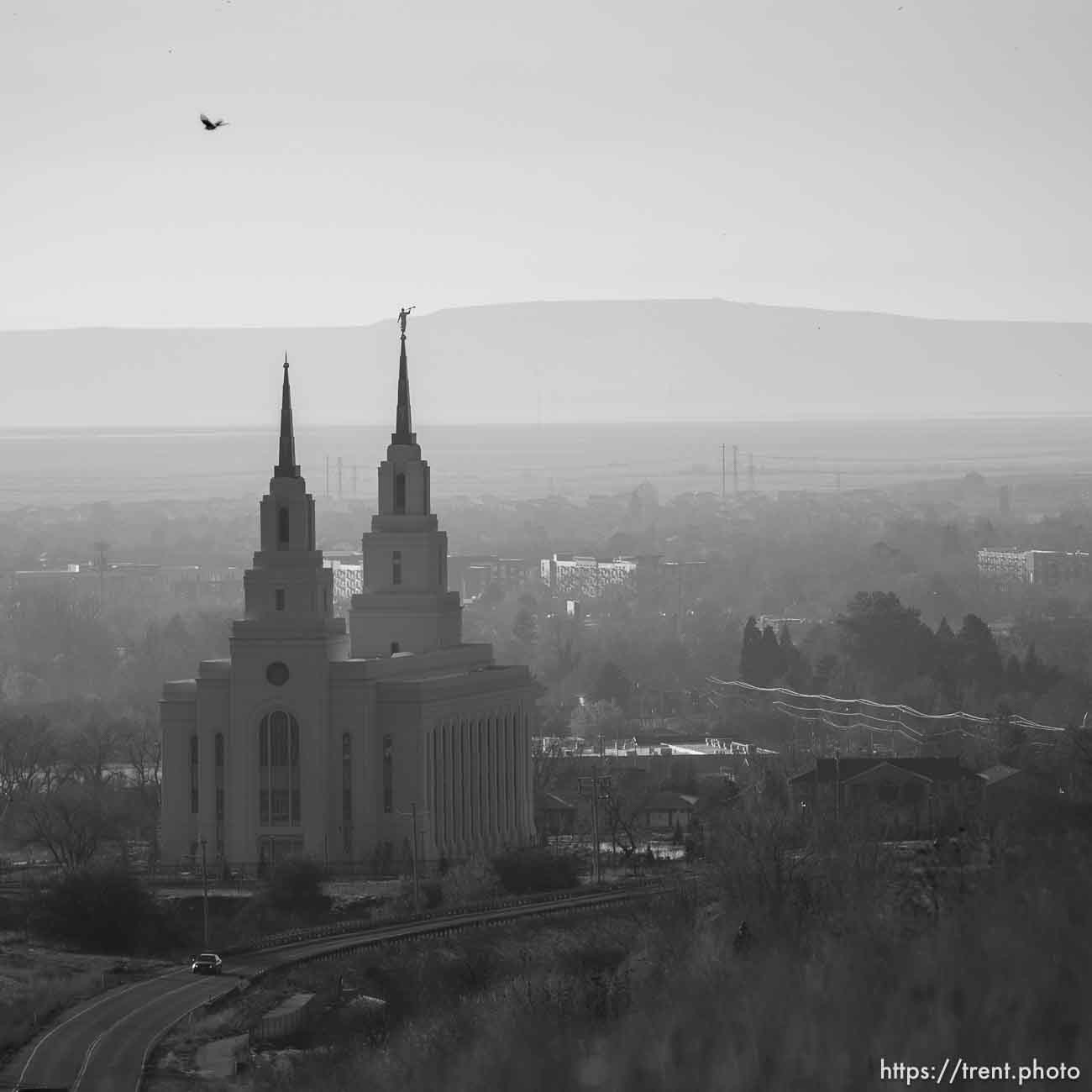 (Trent Nelson  |  The Salt Lake Tribune) The Layton LDS temple on Thursday, Dec. 14, 2023.