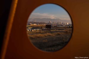 Salt Lake City skyline, Thursday December 28, 2023.