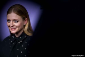 (Trent Nelson  |  The Salt Lake Tribune) Anna Baryshnikov at the premiere of Love Lies Bleeding, Sundance Film Festival in Park City on Saturday, Jan. 20, 2024.