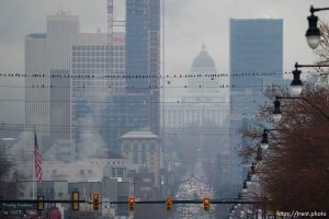 (Trent Nelson | The Salt Lake Tribune) The Utah Capitol and State Street in Salt Lake City on Thursday, Jan. 25, 2024.