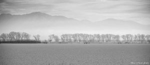 (Trent Nelson  |  The Salt Lake Tribune) Haze in Wellsville, Cache Valley on Thursday, Feb. 1, 2024.