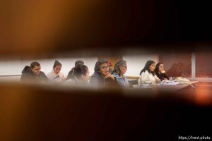 (Trent Nelson  |  The Salt Lake Tribune) Students in an ESL class at the LDS meetinghouse that serves as Pioneer Park Community Resource Center in Provo on Tuesday, Feb. 6, 2024.