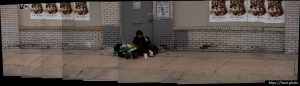 The Chosen, man on the sidewalk, State Street, Salt Lake City on Tuesday, Feb. 6, 2024.