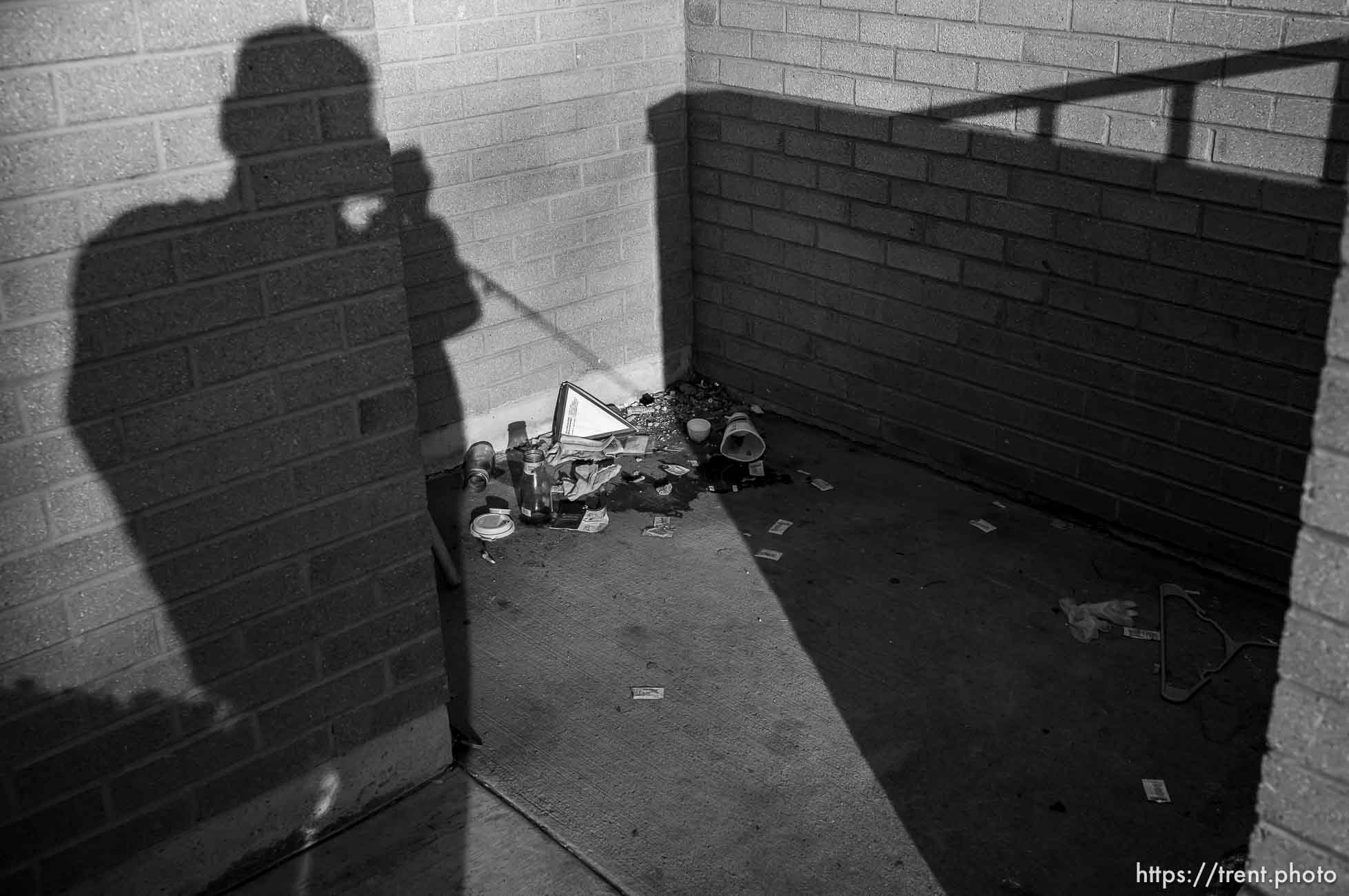 shadow, debris, lds meetinghouse on Tuesday, Feb. 13, 2024.
