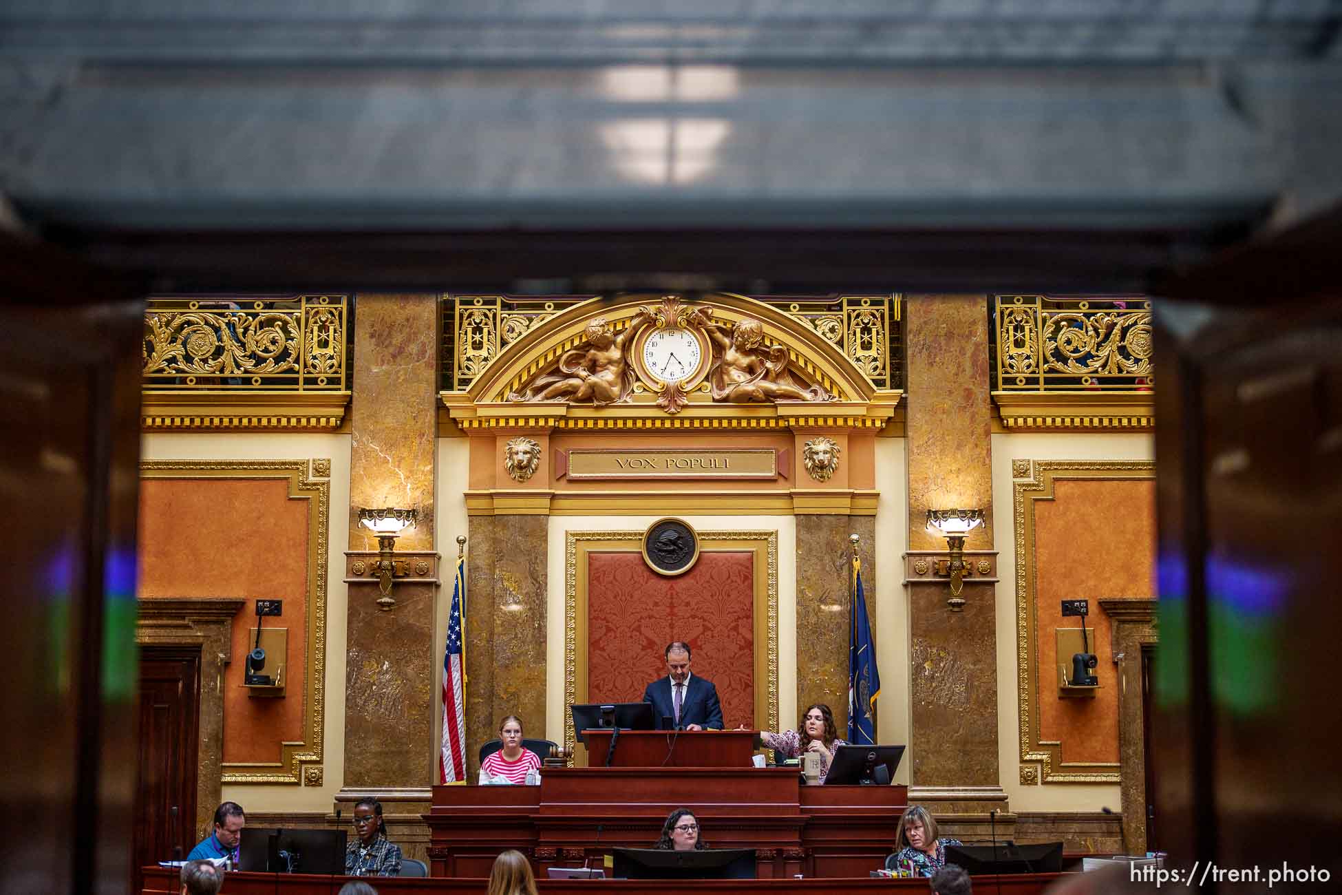 (Trent Nelson  |  The Salt Lake Tribune) House Speaker Mike Schultz, R-Hooper, on the last night of the 2024 legislative session at the Utah Capitol in Salt Lake City on Friday, March 1, 2024.