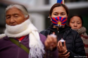 (Trent Nelson  |  The Salt Lake Tribune) 
Rally for human rights in Tibet in Salt Lake City on Friday, March 1, 2024.