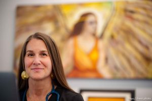 (Trent Nelson  |  The Salt Lake Tribune) Danielle Pendergrass at Eastern Utah WomenÕs Health in Price on Wednesday, March 13, 2024.