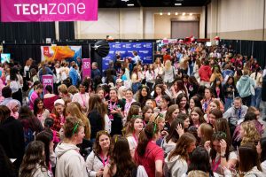 (Trent Nelson  |  The Salt Lake Tribune) Attendees at SheTech Explorer Day in Sandy on Thursday, March 14, 2024.