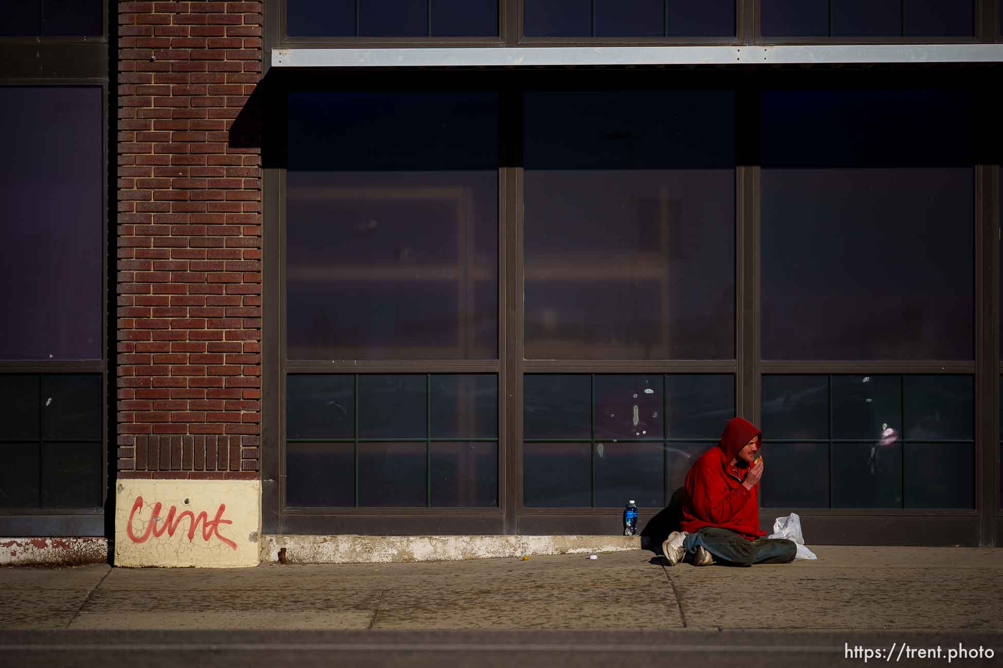 covered on State Street, graffiti, Salt Lake City, on Tuesday, March 26, 2024.