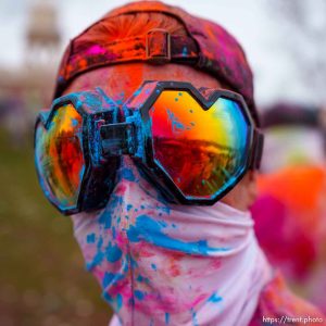 (Trent Nelson  |  The Salt Lake Tribune) The Holi Festival of Colors at the Spanish Fork Krishna Temple on Saturday, March 30, 2024.