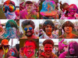 (Trent Nelson  |  The Salt Lake Tribune) The Holi Festival of Colors at the Spanish Fork Krishna Temple on Saturday, March 30, 2024.