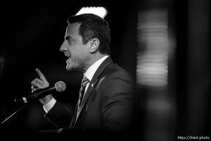 (Trent Nelson  |  The Salt Lake Tribune) 
Trent Staggs at the Utah Republican Nominating Convention in Salt Lake City on Saturday, April 27, 2024.