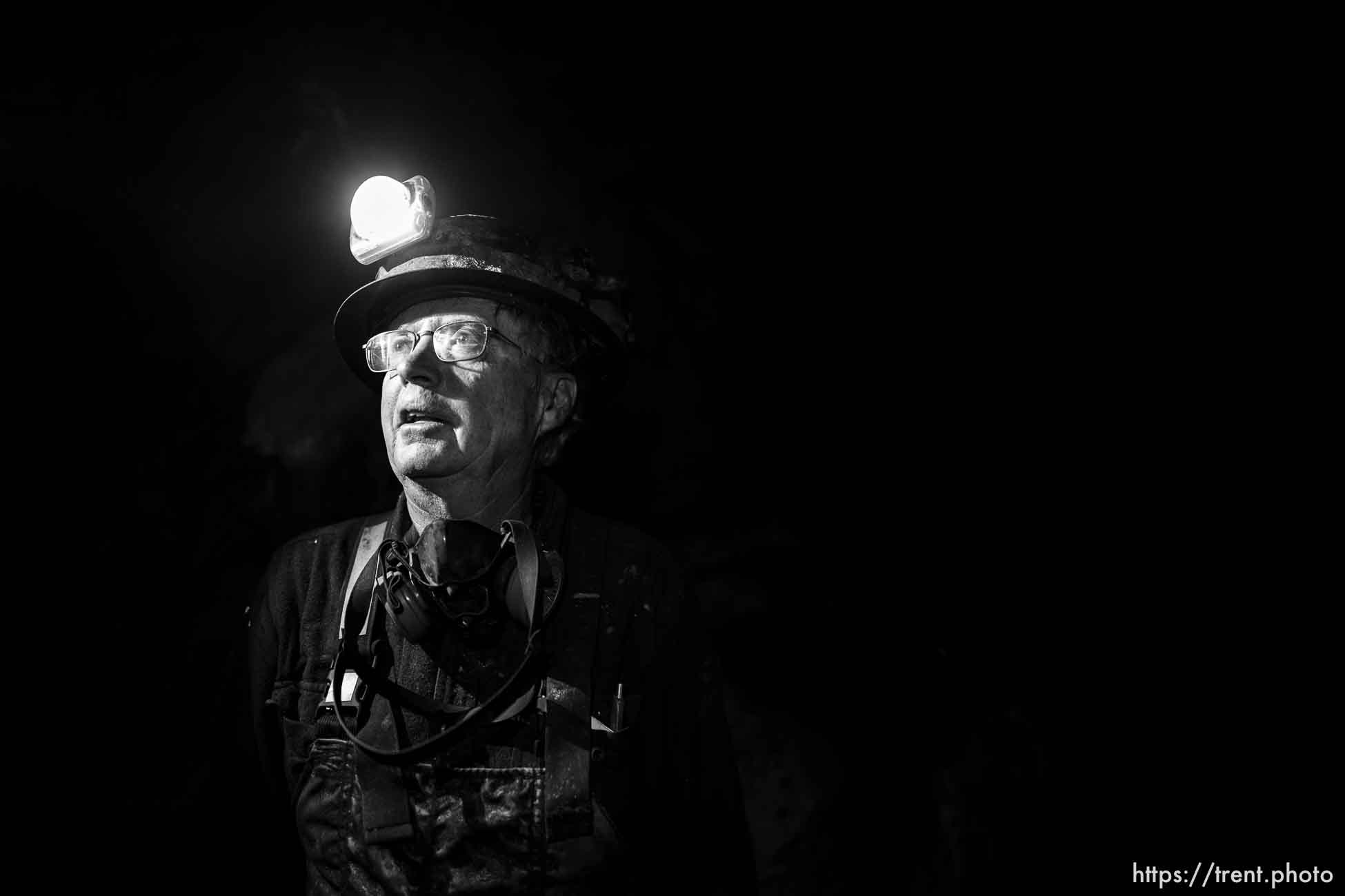 (Trent Nelson  |  The Salt Lake Tribune) Bill Hemphill in the La Sal mine on Monday, April 29, 2024.