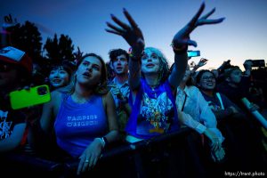 (Trent Nelson  |  The Salt Lake Tribune) Fans watch Vampire Weekend at Kilby Block Party in Salt Lake City on Friday, May 10, 2024.