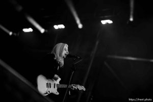 (Trent Nelson  |  The Salt Lake Tribune) Alvvays at Kilby Block Party in Salt Lake City on Friday, May 10, 2024.