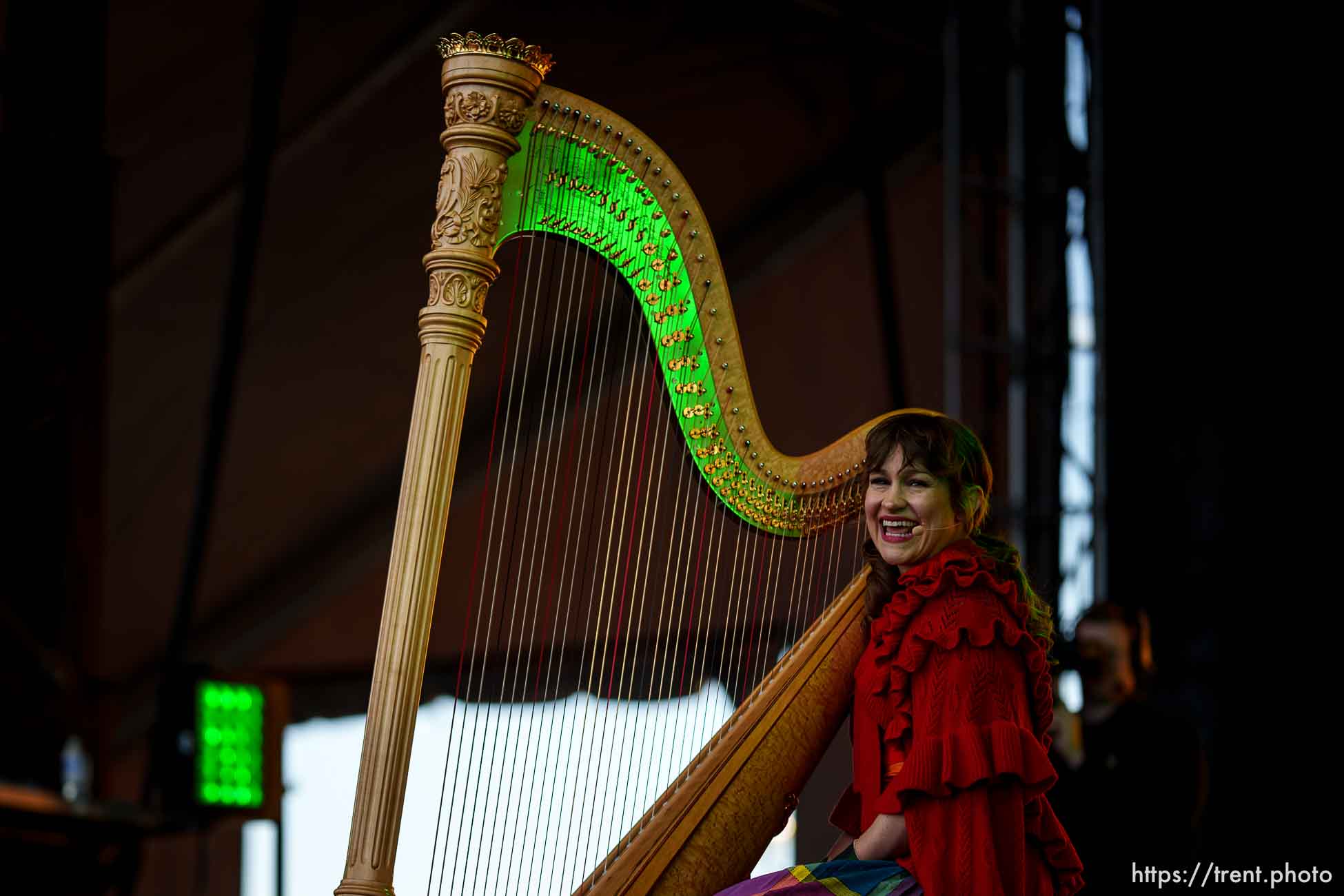 (Trent Nelson  |  The Salt Lake Tribune) Joanna Newsom at Kilby Block Party in Salt Lake City on Friday, May 10, 2024.