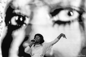 (Trent Nelson  |  The Salt Lake Tribune) Santigold at Kilby Court Block Party in Salt Lake City on Saturday, May 11, 2024.