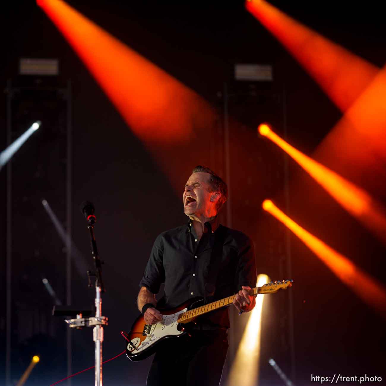 (Trent Nelson  |  The Salt Lake Tribune) Death Cab For Cutie at Kilby Court Block Party in Salt Lake City on Saturday, May 11, 2024.