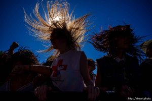 (Trent Nelson  |  The Salt Lake Tribune) Fans dance as Current Joys performs at Kilby Court Block Party in Salt Lake City on Saturday, May 11, 2024.