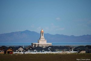 (Trent Nelson  |  The Salt Lake Tribune) The Desert Peak Utah Temple in Tooele on Wednesday, May 15, 2024.