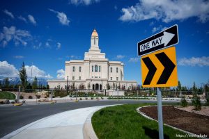 (Trent Nelson  |  The Salt Lake Tribune) The Desert Peak Utah Temple in Tooele on Wednesday, May 15, 2024.