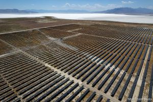 (Trent Nelson  |  The Salt Lake Tribune) The Elektron Solar Project in Tooele County on Monday, June 24, 2024.