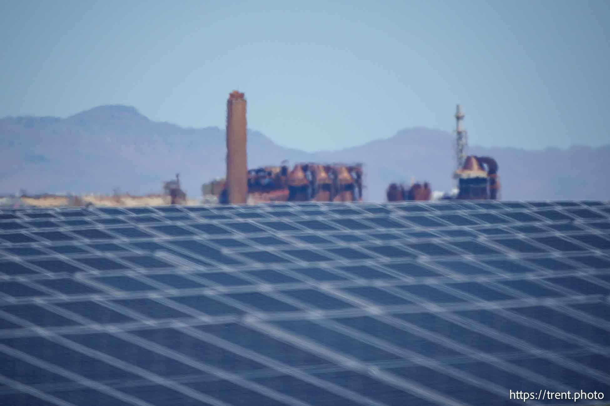 (Trent Nelson  |  The Salt Lake Tribune) US Magnesium is seen beyond the Elektron Solar Project in Tooele County on Monday, June 24, 2024.