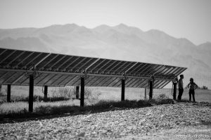 (Trent Nelson  |  The Salt Lake Tribune) The Elektron Solar Project in Tooele County on Monday, June 24, 2024.