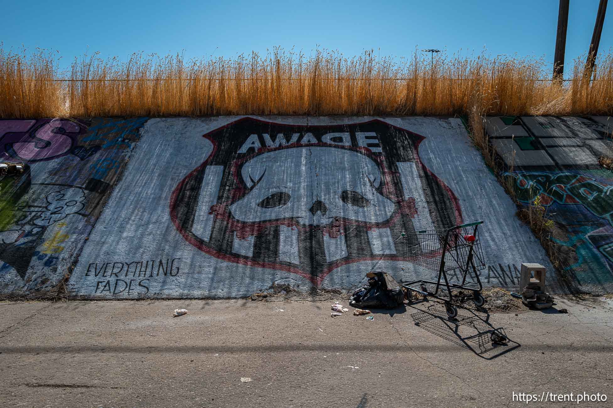 abandoned skate park, bike trail in Ogden on Tuesday, July 2, 2024.