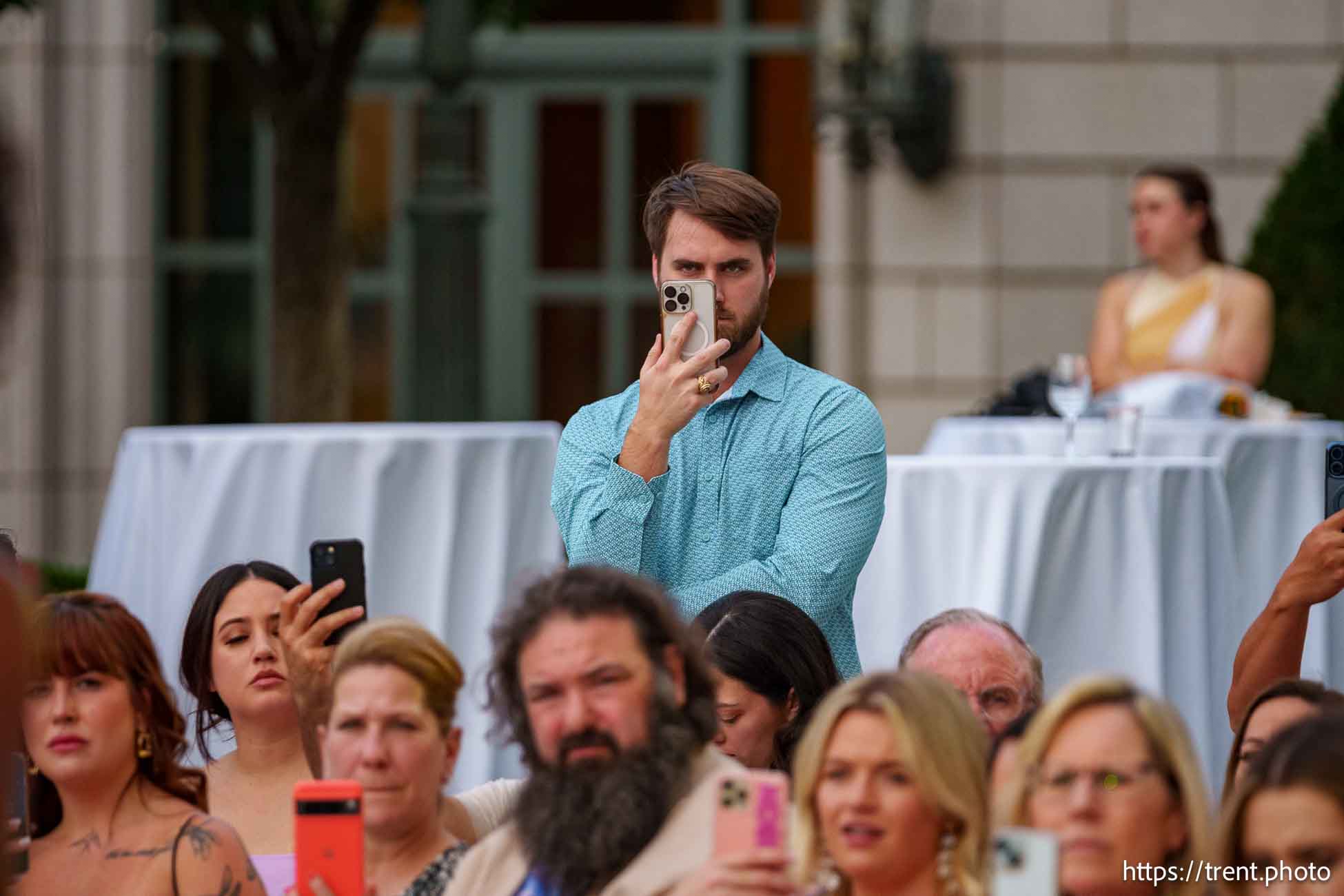 (Trent Nelson  |  The Salt Lake Tribune) Maggie Sottero unveils its spring 2025 line at the Grand America Hotel in Salt Lake City on Wednesday, July 17, 2024.