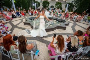 (Trent Nelson  |  The Salt Lake Tribune) Maggie Sottero unveils its spring 2025 line at the Grand America Hotel in Salt Lake City on Wednesday, July 17, 2024.