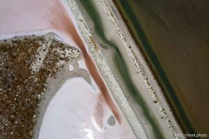 (Trent Nelson  |  The Salt Lake Tribune) The Great Salt Lake south of Stansbury Island on Saturday, July 27, 2024.