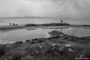 (Trent Nelson  |  The Salt Lake Tribune) The Great Salt Lake and Stansbury Island on Saturday, July 27, 2024.