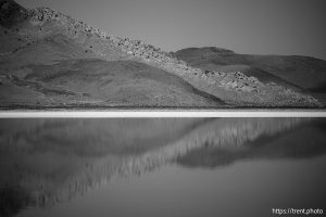 (Trent Nelson  |  The Salt Lake Tribune) The Great Salt Lake and Stansbury Island on Saturday, July 27, 2024.