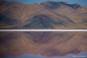 (Trent Nelson  |  The Salt Lake Tribune) The Great Salt Lake and Stansbury Island on Saturday, July 27, 2024.