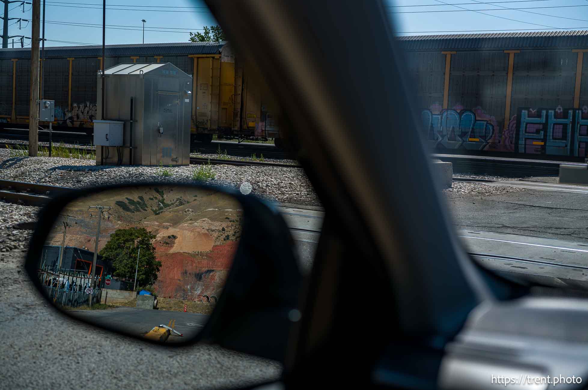 waiting for a train in Salt Lake City on Wednesday, Aug. 7, 2024.