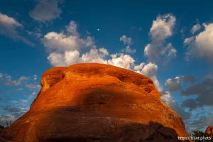 sunrise, devil's garden campground, Arches National Park on Saturday, Sept. 21, 2024.