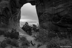 pine tree arch, Arches National Park on Saturday, Sept. 21, 2024.