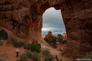 pine tree arch, Arches National Park on Saturday, Sept. 21, 2024.