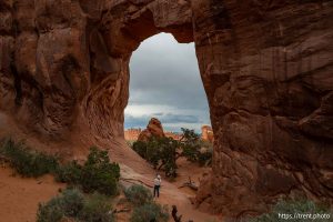 pine tree arch, Arches National Park on Saturday, Sept. 21, 2024.