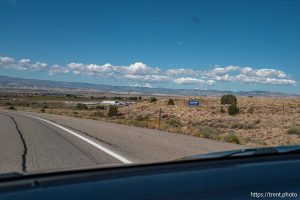 trump sign, driving back from Moab on Sunday, Sept. 22, 2024.