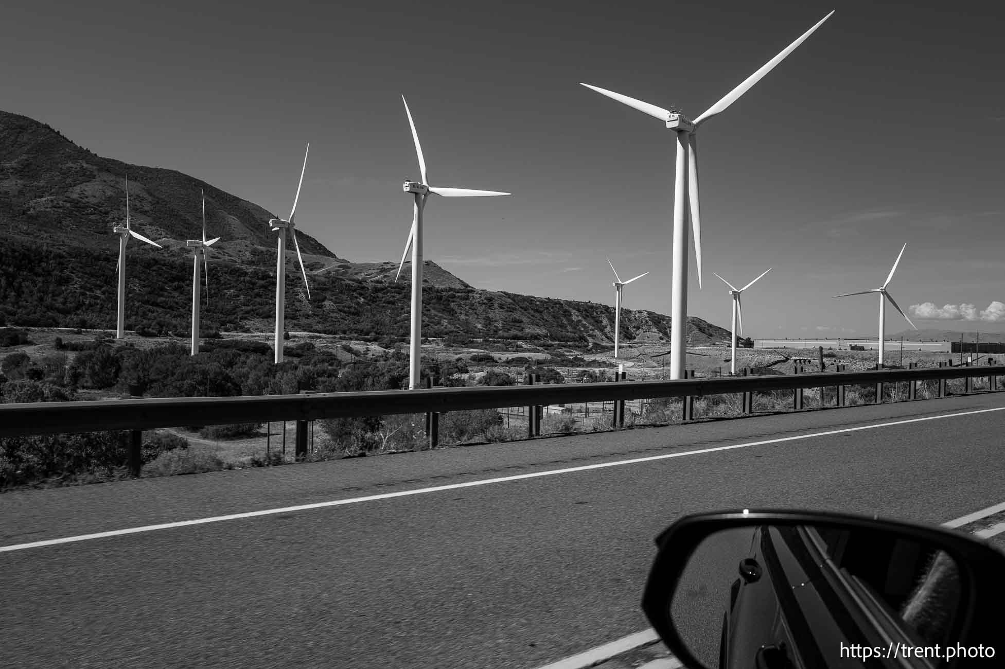 windmills, spanish fork canyon, on Sunday, Sept. 22, 2024.